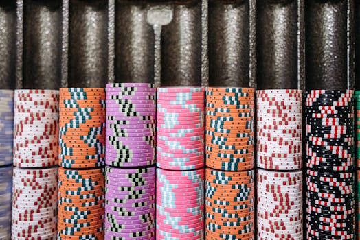 poker stack of chips