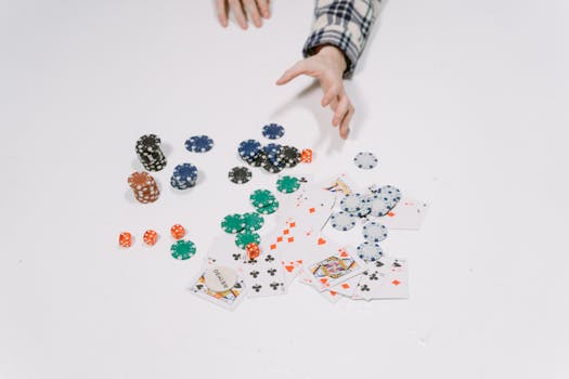 focused player at a poker table